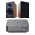 WIIM AMP PRO SPACE GRAY STREAMING AMPLIFER WITH ELAC DEBUT 3.0 BOOKSHELVES-DB53 WALNUT