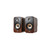 WIIM AMP ULTRA SILVER STREAMING AMPLIFER WITH POLK SIGNATURE ELITE ES20 (BROWN) BOOKSHELVES
