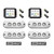 XKglow 4-Light 27W RGB Underwater Boat Lighting Package