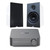 WIIM AMP PRO SPACE GRAY STREAMING AMPLIFER WITH ELAC DEBUT 3.0 BOOKSHELVES-DB63 WHITE