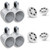 JL Audio (2 Pair) M3 6.5" Sport Grill White Speakers & 12KMTESW White Single Tower Enclosures