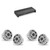 JL Audio Marine (4) M6 8.8" Sport Grill White Coaxial & XDM800/8 Amplifier Bundle - Center Console - Bay Boat Audio Upgrade