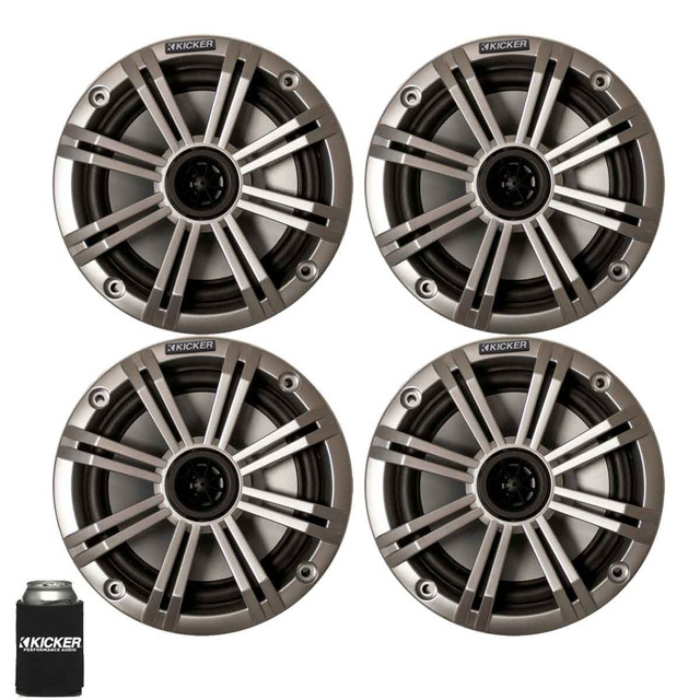 Kicker 6.5" Silver Marine Speakers (QTY 8) 4 pairs of OEM replacement