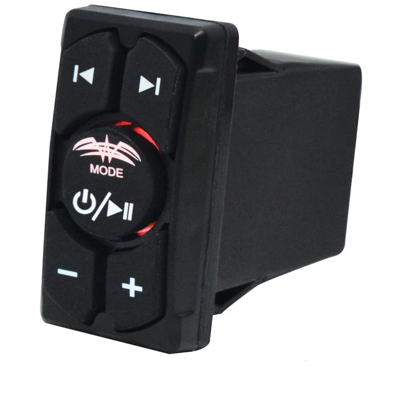 Textured Rocker Volume Rocker Control On Remote Control Wet Sounds WW-BT RS Bluetooth w/ Volume Control - Rocker Panel Mount ...
