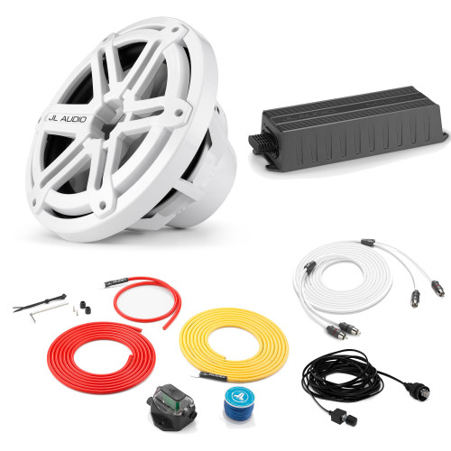 JL Audio Marine Bass Package MX300/ Amplifier, MX10IB3SGWH 10