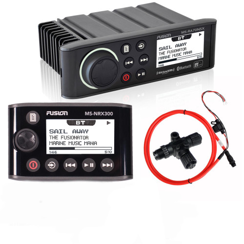Fusion MS-RA70NSX Marine Entertainment System with MS-NRX300 Wired