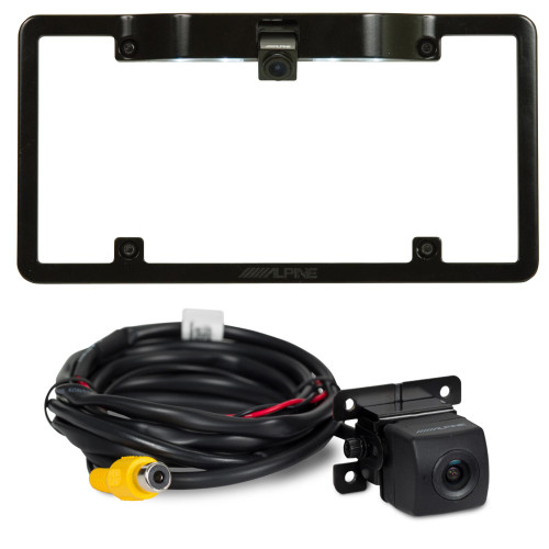 Alpine KTX-C10LP Black License Plate Mounting Kit For Select Alpine Rear-View Cameras (HCE-C115, HCE-C117D)