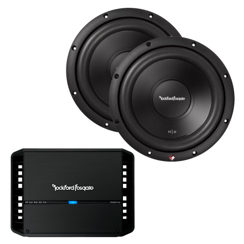 Rockford Fosgate Two R2D410 Prime Series 10" Subs and 1 P500X1BD