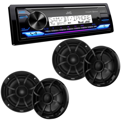 JVC KD-X38MBS Marine Digital Media Receiver with Bluetooth, USB