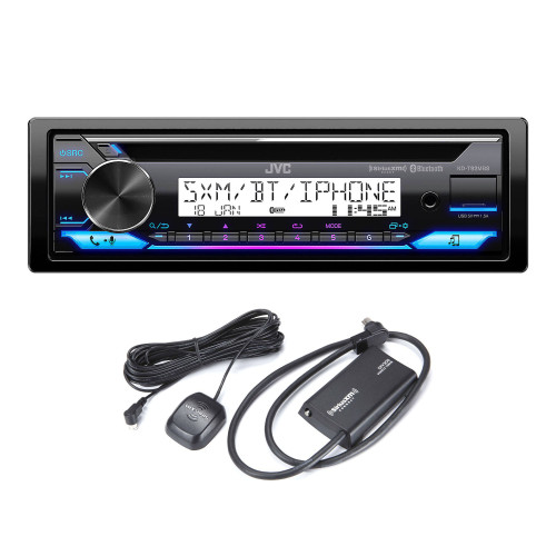JVC KD-T92MBS Marine/Powersports Radio CD Receiver Bundled with