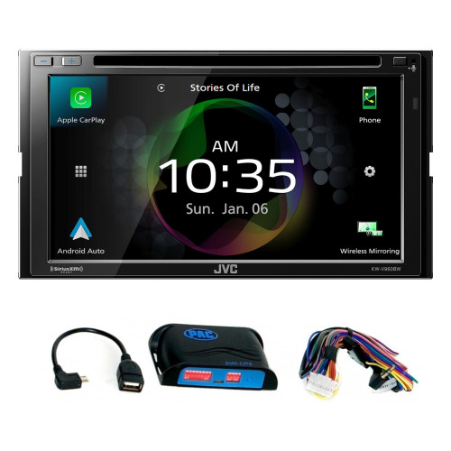 JVC KW-V960BW Works with Wireless CarPlay, Wireless Android Auto