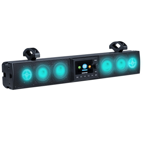 Memphis Audio MXSB24V3 24″ soundbar with a full color screen with a