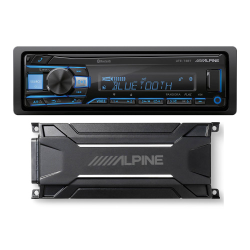  Alpine UTE-73BT Mech-Less Bluetooth Digital Media