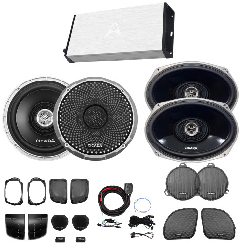 Cicada Audio DSPCX-4X4 - 4-Channel DSP Amplifier & 4 Speaker