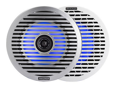 Kicker 51KM614FL 6.5-Inch (165mm) Thin-Mount Marine Coaxial