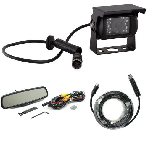 Rostra 250-8240 4.3” Lcd Dual Video Input Mirror With One-Touch With ...