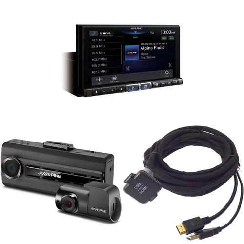 Alpine iLX-507, KCU-315UH USB / HDMI Extension Cable with DVR