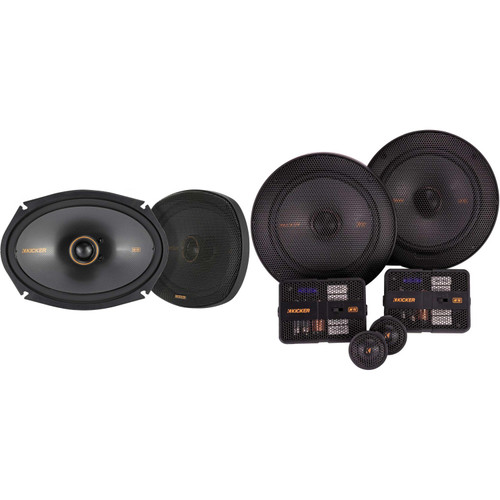 KICKER 51KSC6504 6.5" 2-Way Coaxial Speakers – KS Series, 100W RMS, Brand New