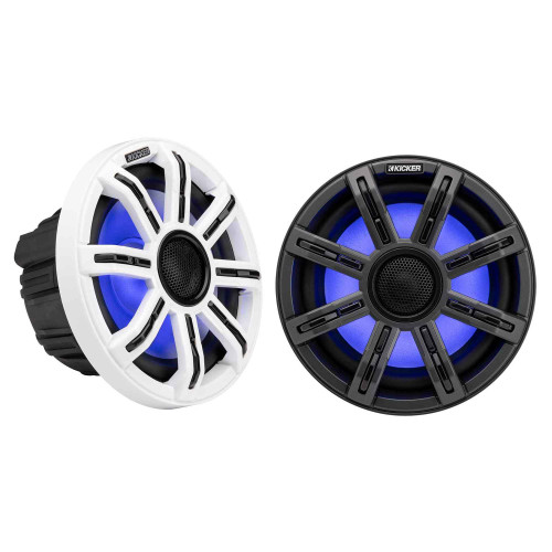 Kicker 51MSC84 - MSC 8-Inch Premium Marine 4-Ohm LED Coaxial