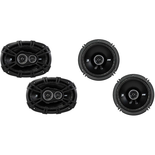 Ｋ Kicker DSC6930 6x9-Inch (160x230mm) 3-Way Speakers w/ 43DSC6504