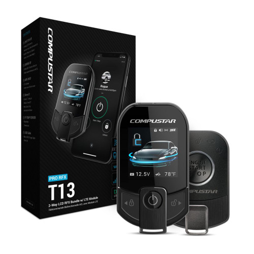 Compustar RFX-P2WT13-SF PRO 3B 2-Way Water-resistant Color LCD, 3-Mile ...