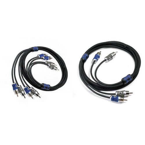 Kicker Q-Series RCA Cables - 2-Meter 2-Channel Audio Interconnects