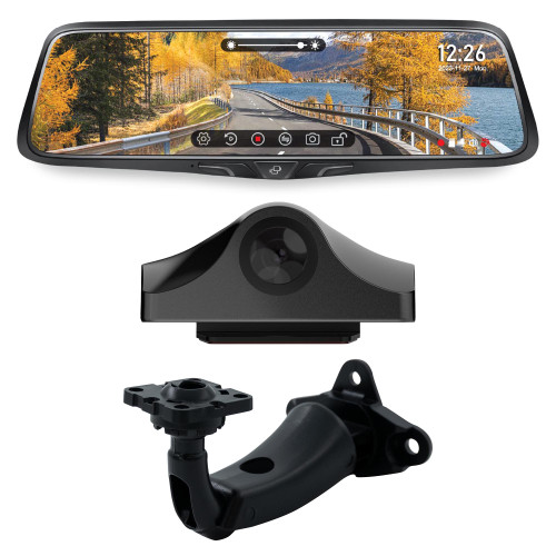 Voxx RVMDVR Rearview Mirror with a 2K DVR front camera featuring a