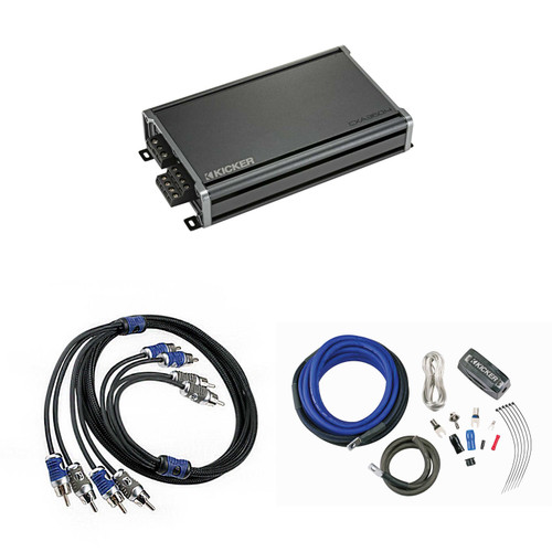 KICKER CX360.4 4-Channel Amplifier & 8AWG Amp Install Kit