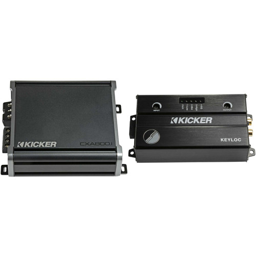 KICKER CX800.1 Mono Amplifier & 47KEYLOC Smart Line Output