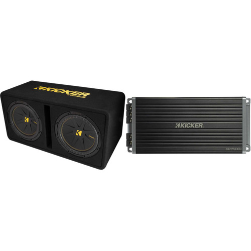 Kicker Key500.1 Smart Mono Amp & Dual 12