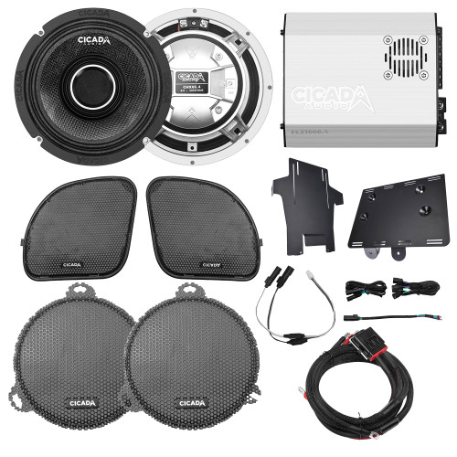 Cicada Audio 14FLXCHX-4X2 4 CH FLX Amp & 2 CHX Speaker System