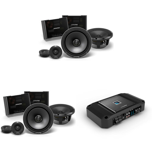 Alpine (2 pair ) HDZ-65CS Alpine Status Hi-Res 6.5” Shallow