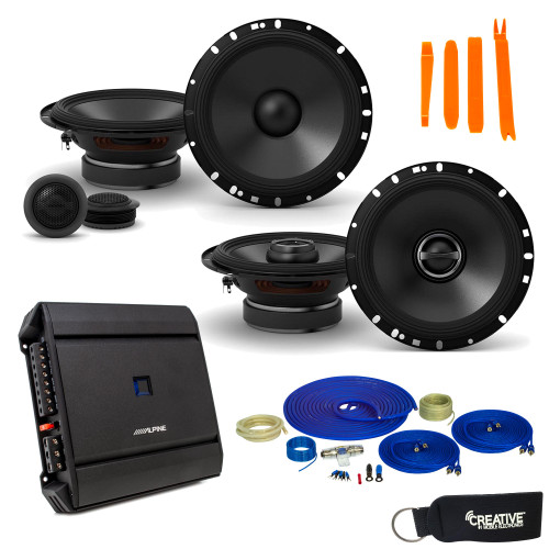 Alpine Type-S Speaker and Amp Bundle 6.5