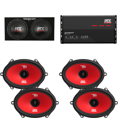 MTX Audio JH7005 Jackhammer 5 Ch. Amp, (2) TERMINATOR68 6x8