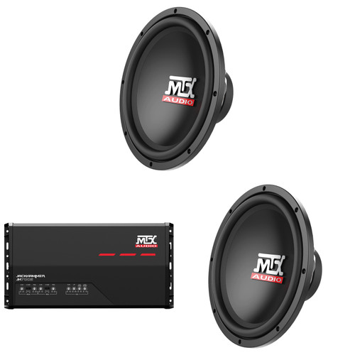 MTX Audio JH7005 Jackhammer 5 Ch. Amp, (2) TERMINATOR 12