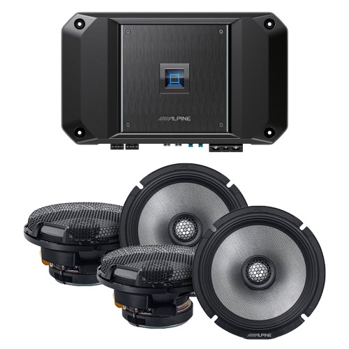 Alpine R2-A60F Type R 600 Watt 4-Channel Amplifier with 2 Pairs R2