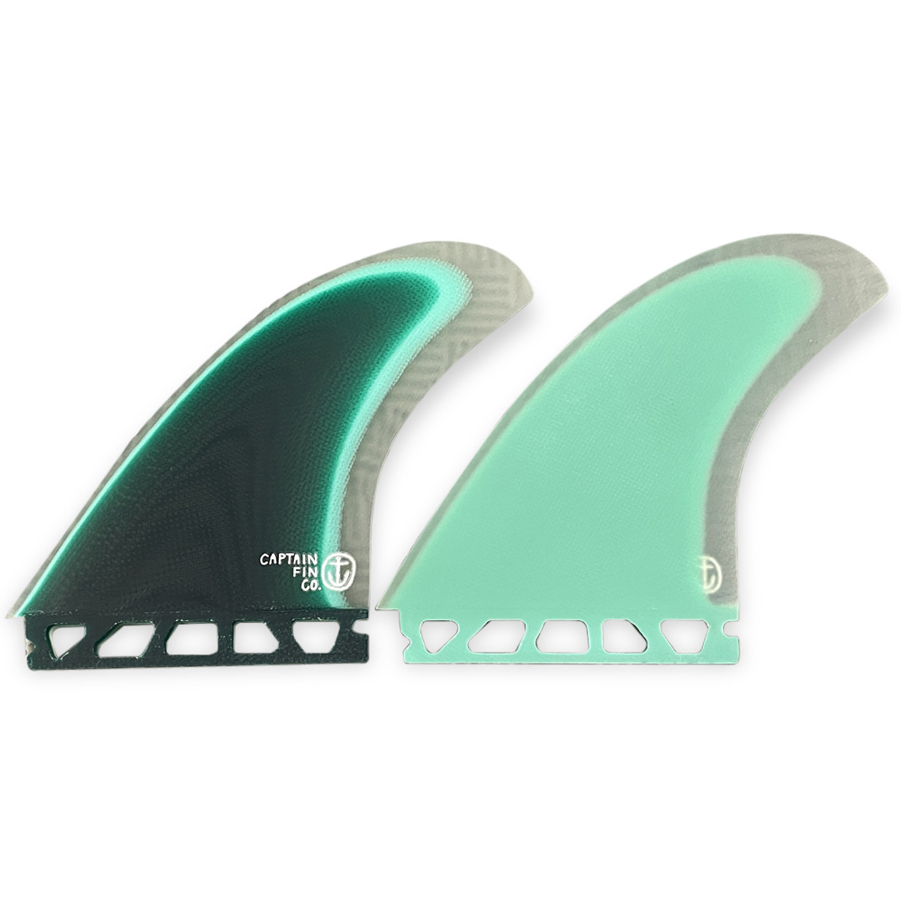 Captain Fin Co. Future Surfboard Twin Fin Set - Seafoam Green