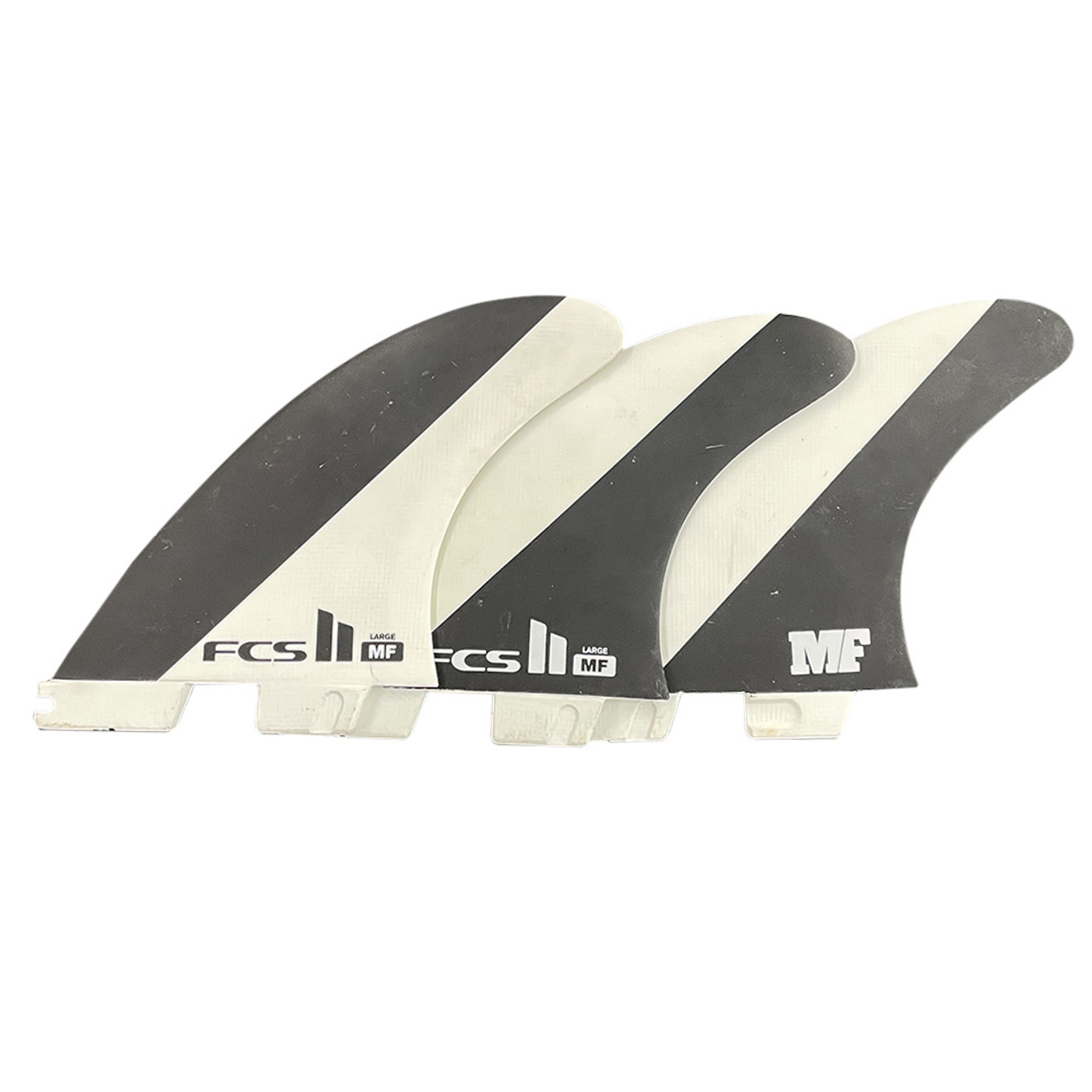 FCS II Mick Fanning Large Used Surfboard Thruster Fin Set