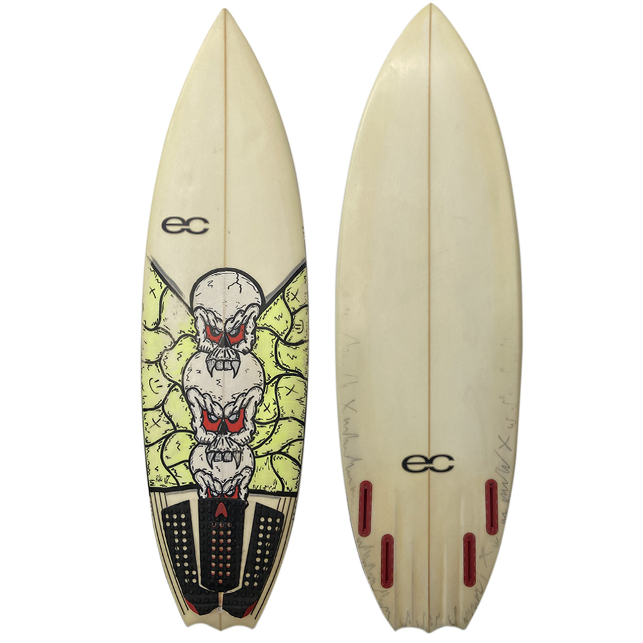 5'8 EC Used Channel Bottom Shortboard Surfboard