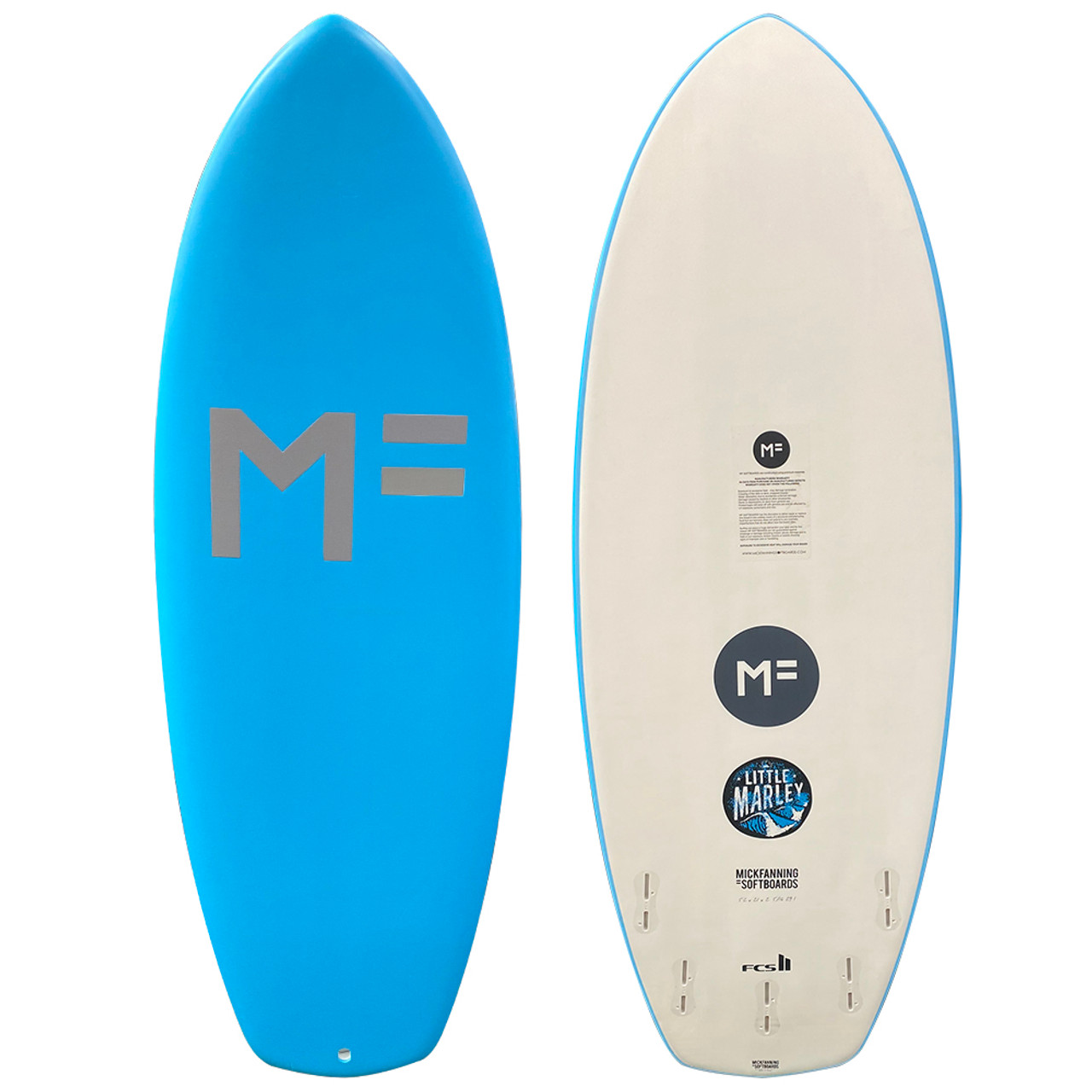 純正売りMICKFANNING SOFTBOARDS LITTLE MARLEY FCS2 5’4 ミックファニング リトルマーレー 5’4 サーフボード 5.8フィート未満