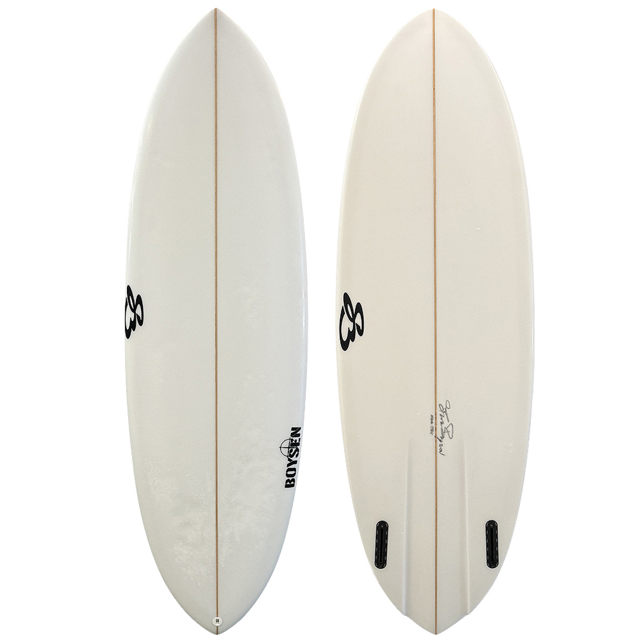 5'7 Boysen Surfboards Single-Channel Twin Pin Shortboard Surfboard