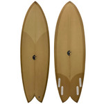 5'6" RS Fish New Surfboard (Tan Resin Tint)