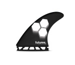 Futures "AM2" New Honeycomb Thruster Fin Set - Black/White