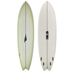 7'2" Solid Surfboards "Pescador" New EPOXY Midlength Fish Surfboard