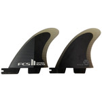 FCS II "Reactor" REAR QUAD Fin Set - Lightly-Used rear quad fins - Charcoal / Black