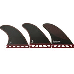 Futures "Legacy Pivot" Thruster Surfboard Fin Set - Burgundy/Black
