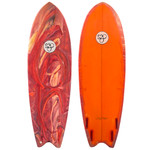 5'8 Jupiter Surfcraft Quad Fish - Used Fish Surfboard