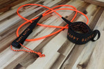 Full View of Happy Battle Leash - 7ft Standard  Leash - New - Orange