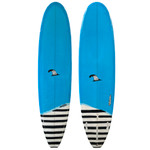 7'8 Chris Ruddy "Mini Drifter" - used midlength surfboard - top and bottom view.