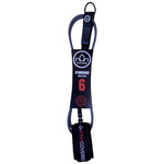 Image of the Stay Covered - 6' Comp Surfboard Leash - Grey